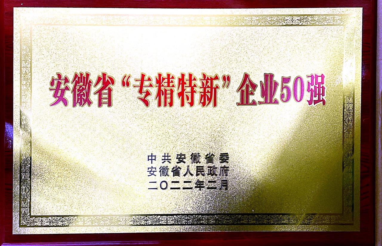 安徽省“專精特新”企業(yè)50強(qiáng)（2）